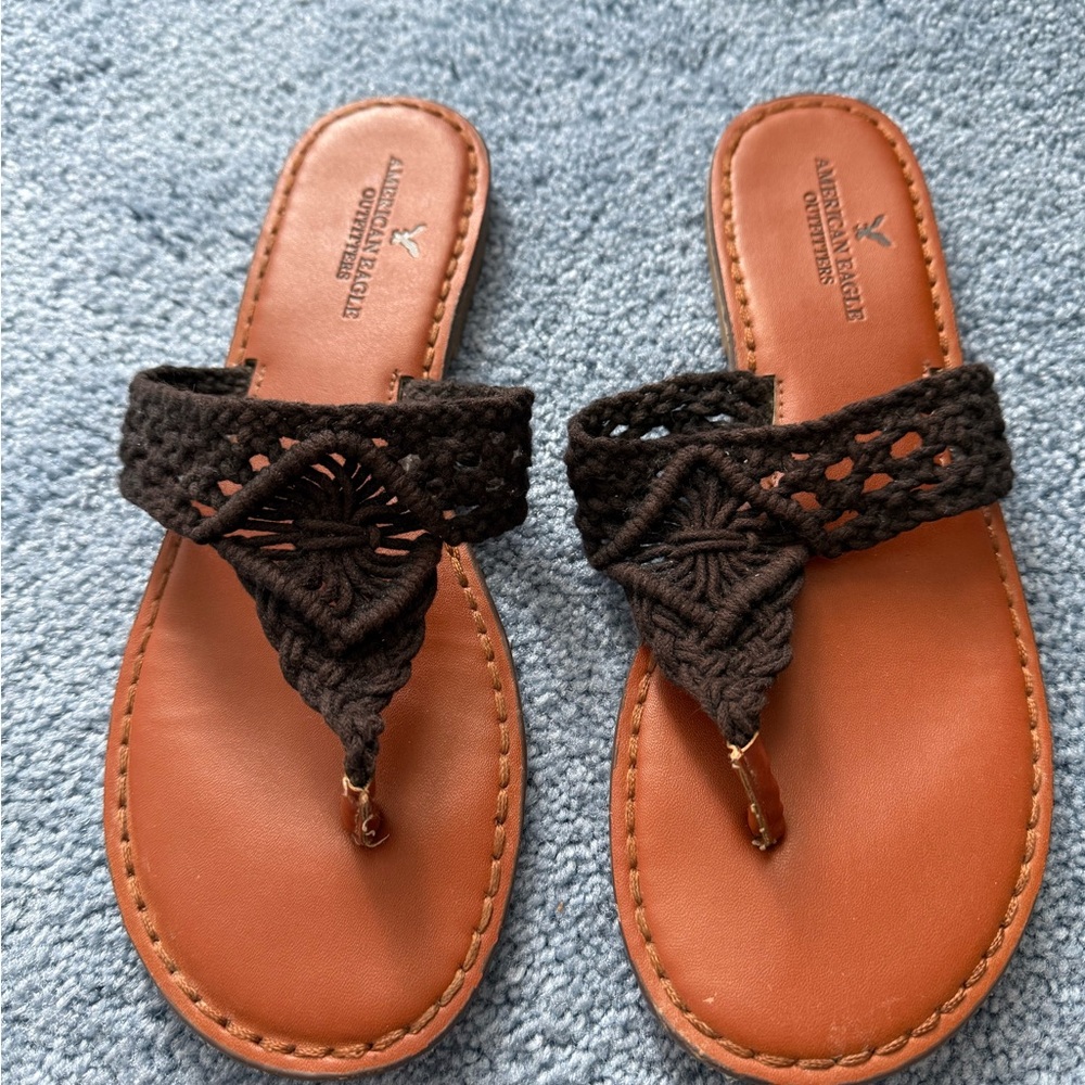 American Eagle Outfitters Brown Sandals Comfortable Casual Footwear